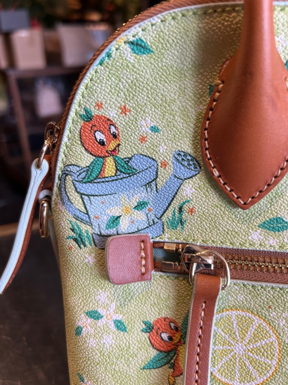 Dooney and Bourke Orange Bird Satchel Epcot 2022 Flower and Garden Festival NWT - Picture 3 of 8